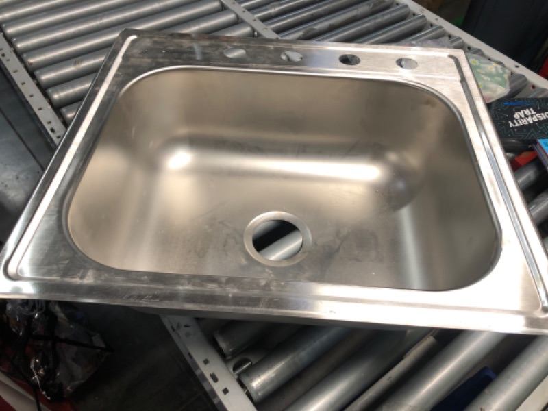 Photo 1 of *SCRATCHED**Generic kitchen sink- 4 holes 25"x 22"