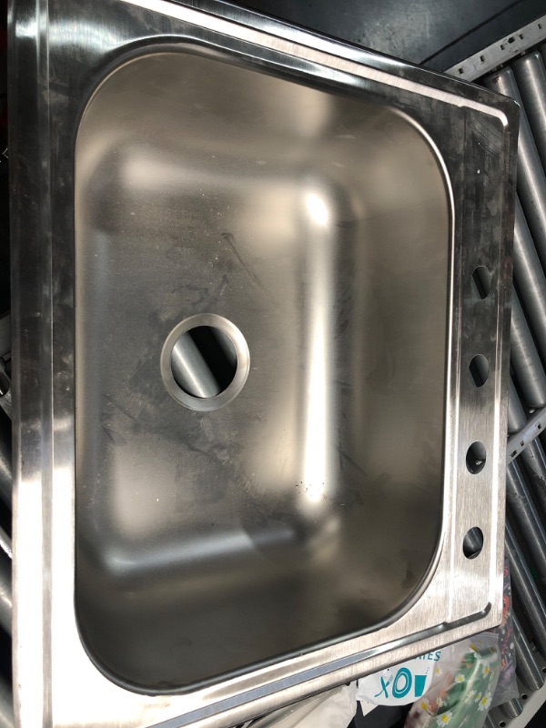 Photo 4 of *SCRATCHED**Generic kitchen sink- 4 holes 25"x 22"