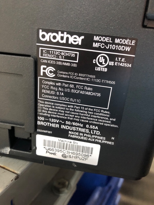 Photo 4 of Brother MFC-J1010DW Wireless Color Inkjet All-in-One Printer with Mobile Device and Duplex Printing, Refresh Subscription and Amazon Dash Replenishment Ready
