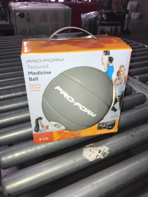 Photo 3 of (READ FULL POST) Pro-Form Medicine Ball, 6 LB - Fitness Non-Slip Ball. Dense Rubber Core
