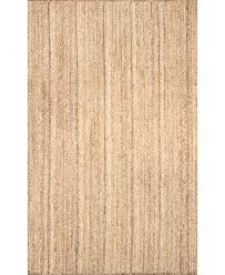 Photo 1 of nuLOOM Rigo Chunky Loop Jute Tan 8 ft. x 10 ft. Farmhouse Area Rug