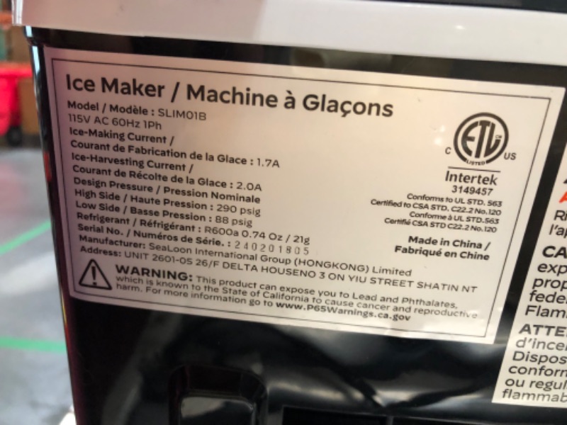 Photo 2 of ***USED AND DIRTY - POWERS ON - UNABLE TO TEST FURTHER***
Silonn Ice Makers Countertop 9 Bullet Ice Cubes & Brita Standard Everyday Water Filter Pitcher, White, Large 10 Cup, 1 Count