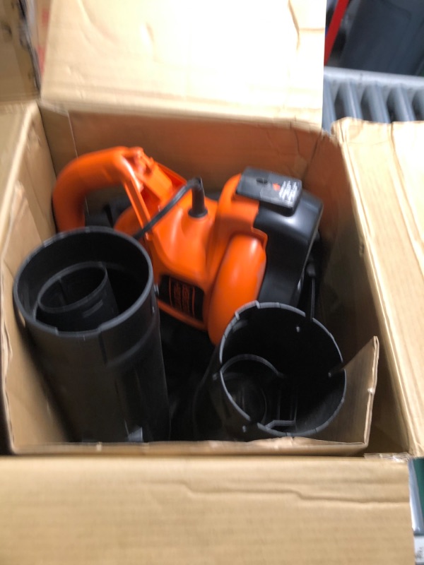 Photo 2 of BLACK+DECKER 3-in-1 Electric Leaf Blower, Leaf Vacuum, Mulcher (BEBL7000)