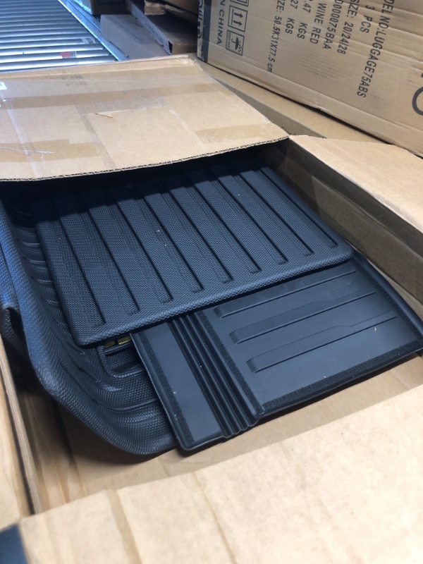 Photo 2 of Seat Back Covers Cargo Liner for 2022-2024 Jeep Grand Wagoneer Accessories(Fit 7 Seater), All Weather Trunk Mat Backrest Protector Behind 2nd and 3rd Row for Wagoneer(Not Fit Grand Wagoneer L) Cargo Liner+2nd&3rd Seat Back Covers