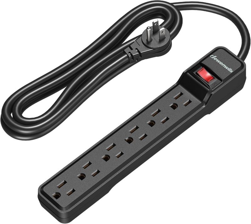 Photo 1 of 6-Outlet Power Strip Surge Protector with 10 Foot Long Extension Cord