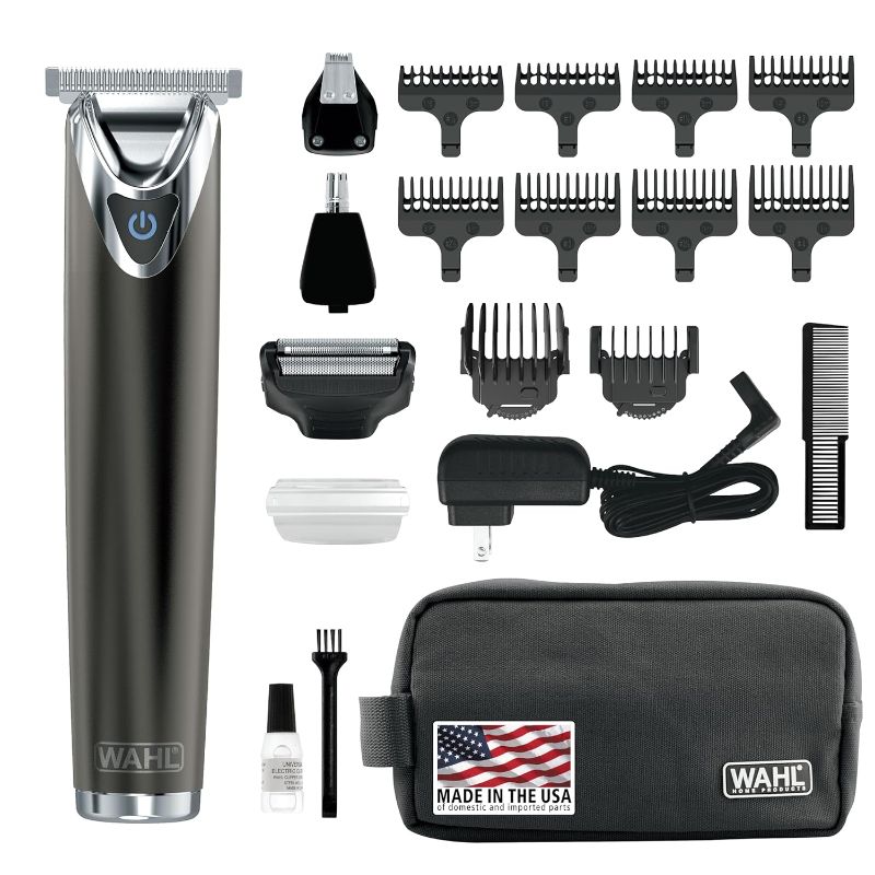 Photo 1 of Wahl Stainless Steel Lithium Ion 2.0+ Slate Beard Trimmer for Men Model 9864