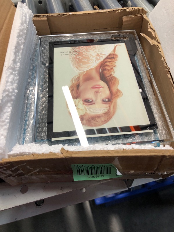 Photo 1 of Glass Picture Frame for 5x7 inch Photo, 4 Pack Clear Frame 