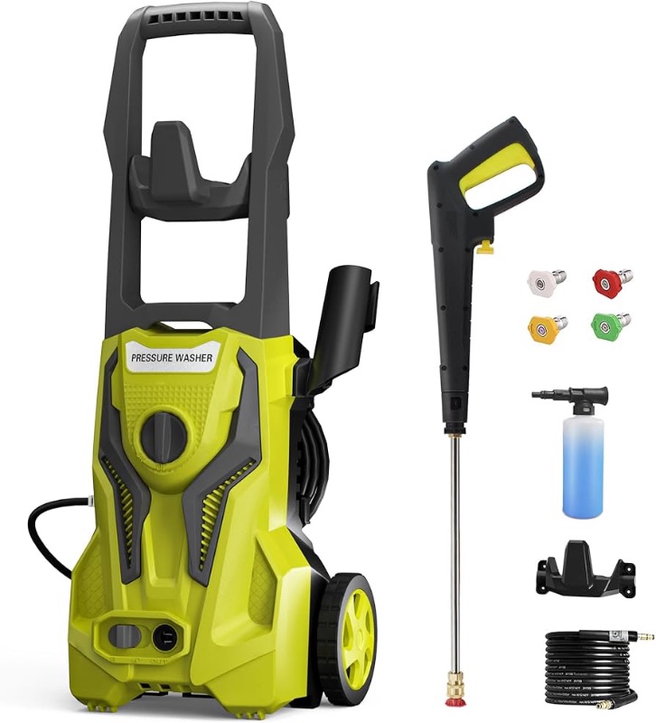 Photo 1 of **UNABLE TO TEST**
Power Washers Electric Powered - High Pressure Washer for Car Cleaning Machine with Adjustable Spray Nozzle 