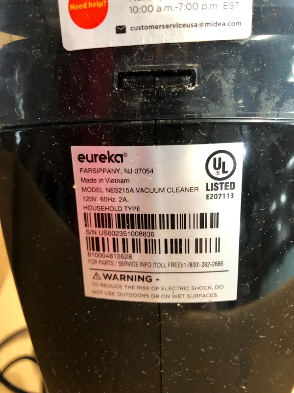 Photo 1 of Eureka Home Lightweight Mini Cleaner for Carpet and Hard Floor Corded Stick Vacuum Blaze Blue