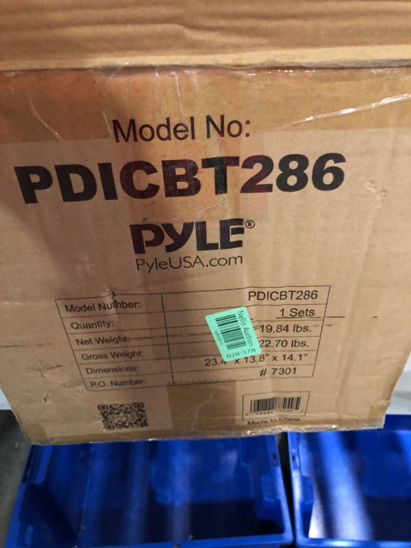 Photo 3 of **OPEN BOX - UNABLE TO TEST**
PYLE PDICBT286 - 8?? Bluetooth Ceiling / Wall Speaker Kit, Flush Mount 2-Way Home Speakers, 250 Watt (4 Speakers)