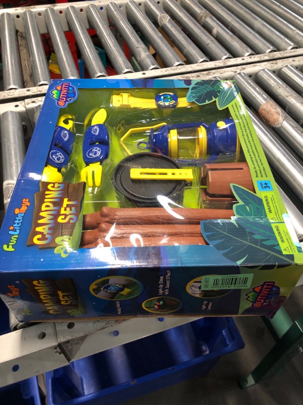 Photo 1 of **APPEARS UNOPENED**
FUN LITTLE TOYS Kids Play Tent with Camping Toys, Toddler Tent with Battery Lantern, Kids Pop Up Tent Indoor Outdoor Toys Birthday Gifts for Girls Boys