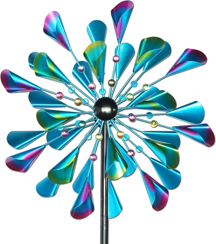 Photo 1 of **NON-REFUNDABLE BUNDLE OF 2**
Decoroca Kinetic Wind Spinners Outdoor Metal - Two 72 Inch Color Wind Spinners