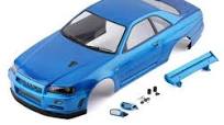 Photo 1 of **SPOILER DAMAGED**
1/10 Nissan Skyline R34 Body Kit (Metallic Blue) WB 257mm