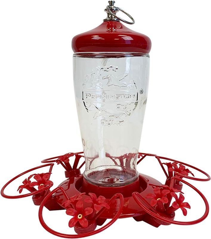 Photo 1 of [FOR PARTS/ READ NOTES]
Pennington Triple Flower Glass Hummingbird Feeder 32 Ounces