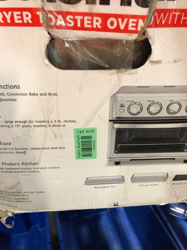 Photo 3 of **AS-IS - SEE NOTES**
Cuisinart Air Fryer Toaster Oven w/Grill - Stainless Steel - TOA-70