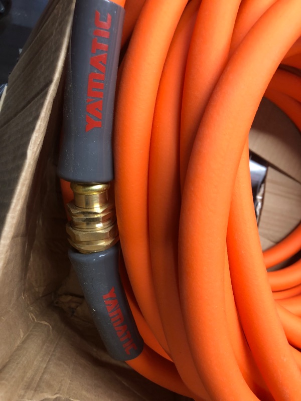 Photo 2 of YAMATIC Heavy Duty Garden Hose 5/8 in x 75 ft, Super Flexible Water Hose, All-weather, Lightweight, Burst 600 PSI 75' 