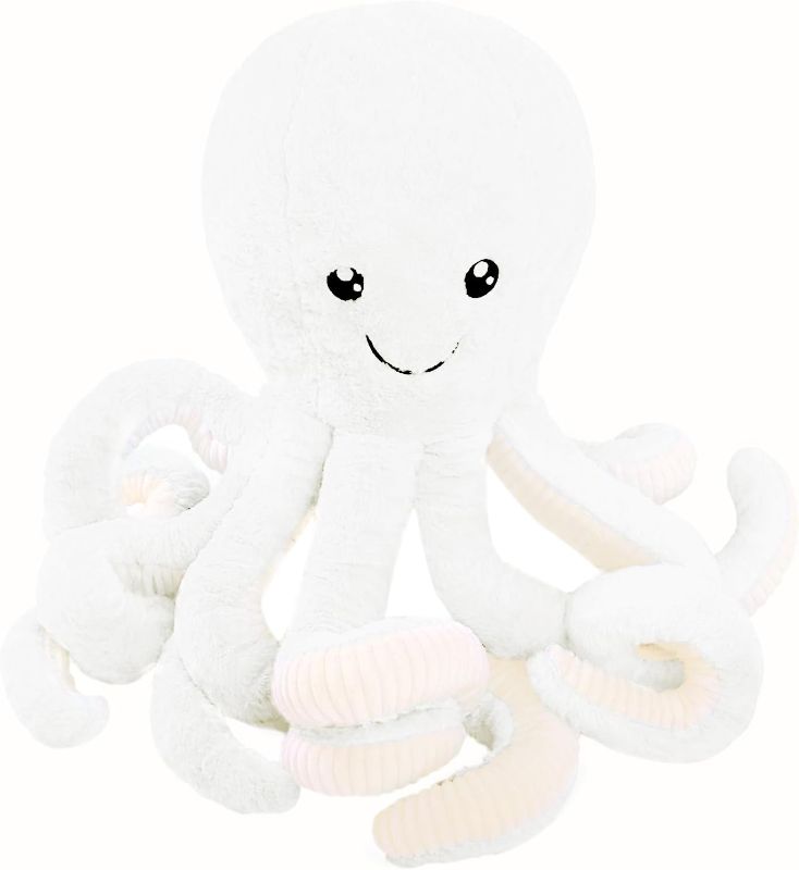 Photo 1 of **NON-REFUNDABLE, 4 PACK** DENTRUN Octopus Stuffed Animals, 32 Inches, White