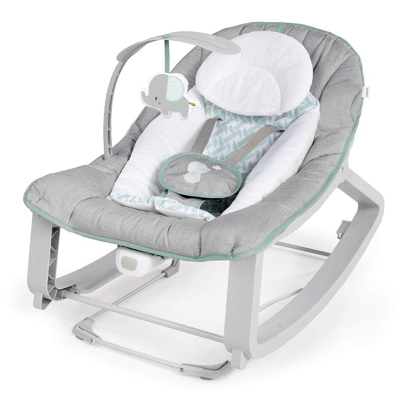 Photo 1 of Ingenuity Keep Cozy 3-in-1 Grow with Me Vibrating Baby Bouncer, Seat & Infant to Toddler Rocker, Vibrations & -Toy Bar