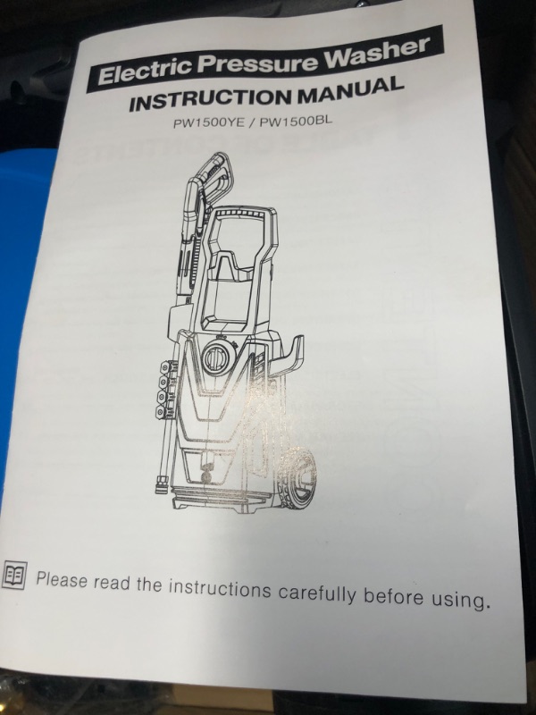 Photo 2 of AgiiMan Electric Pressure Washer, 4200PSI Max 2.8 GPM Power Washer Electric Powered with 20FT Hose, 4 Nozzles, Blue
