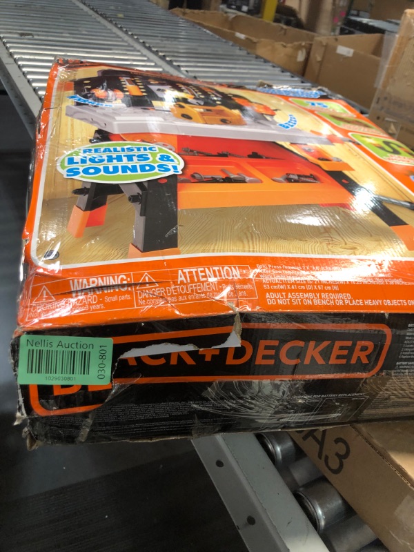 Photo 3 of Black+Decker Kids Workbench - Power Tools Workshop - Build Your Own Toy Tool Box – 75 Realistic Toy Tools 