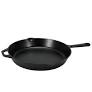 Photo 1 of Amazon Basics Pre-Seasoned Cast Iron Skillet, Heavy-Duty & Large, 15-Inch, Black