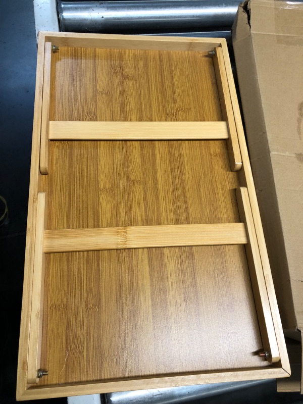 Photo 3 of (scratches and peeling)
Bed Tray Table Breakfast Trays- 10" inch high Bed Table Tray with Folding Legs for Bed, Sofa, Outdoor, Working, Eating, Working,Used as a Laptop Table, 100% Made of Bamboo