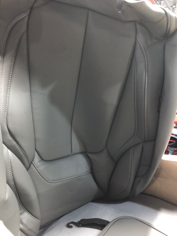 Photo 1 of **READ NOTES**Coverado Universal Seat Covers Full Set, 5 Seats Covers for Cars, Waterproof Nappa Leather Fit for Most Gray