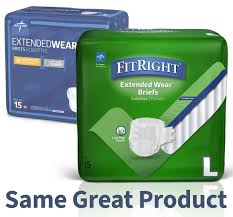 Photo 1 of *****STOCK IMAGE FOR SAMPLE*****
Medline Extended Wear High-Capacity Adult Incontinence Briefs, Large - 15 Ct