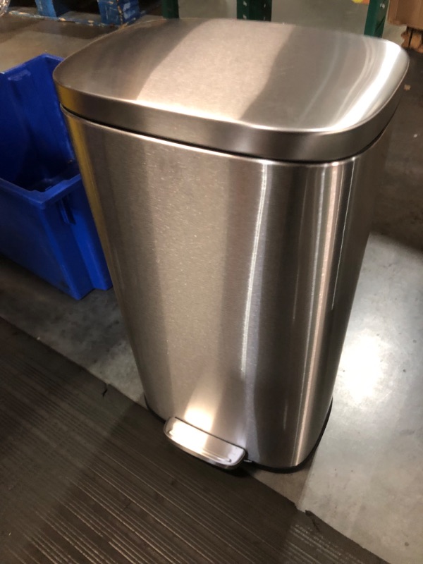 Photo 2 of [STOCK PHOTO FOR REFERENCE]
Stainless Steel Step Trash Can with Soft Close Lid, Foot Pedal 12 IN TALL