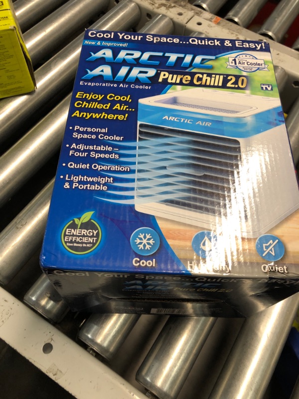 Photo 1 of **ITEM IS LIKELY MISSING PARTS** READ NOTES
Arctic Air Pure Chill 2.0 Evaporative Air Cooler by Ontel - Powerful, Quiet, Lightweight and Portable Space Cooler with Hydro-Chill Technology For Bedroom, Office, Living Room & More,Blue