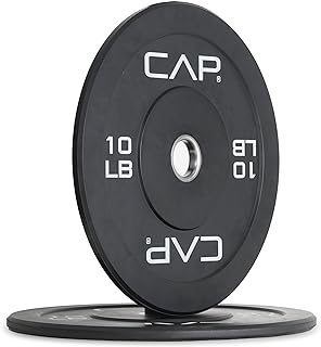 Photo 1 of ***USED - SEE PICTURES - NO PACKAGING***
CAP Barbell Rubber Olympic Bumper Plate | Multiple Options/Colors | 17.9" Diameter
