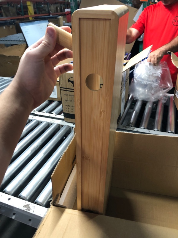 Photo 1 of Homerays Bamboo Monitor Stand Riser, No Assembly Required Exquisite Monitor Stand with Drawer Ergonomic Height Wood Monitor Stand