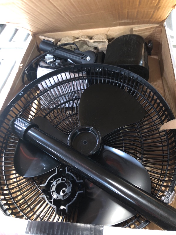 Photo 2 of **PARTS ONLY NON REFUNDABLE** 
PELONIS Fan Portable 16 Inch Pedestal Fan| 3-Speed| 90° Oscillation, Black