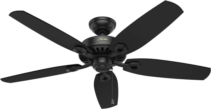 Photo 1 of 
Hunter Fan Company 53243 Builder Elite Indoor Ceiling Fan with Pull Chain Control, 52", Matte Black