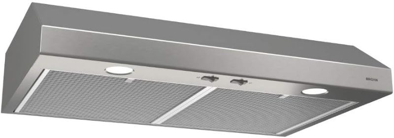 Photo 1 of 
Broan-NuTone BCSD130SS Glacier Range Hood with Light, Exhaust Fan for Under Cabinet, Stainless Steel, 30-inch, 300 Max Blower CFM