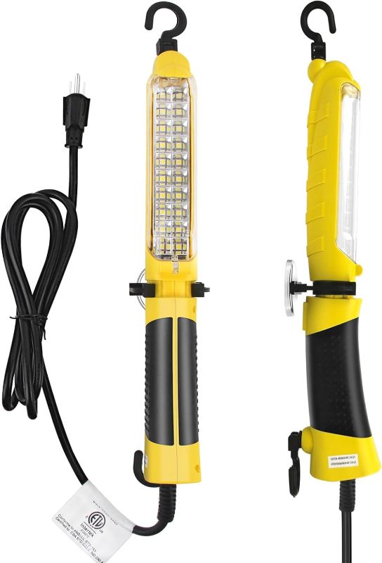 Photo 1 of 
LED Trouble Light with Super-Bright 20 COB LED Light Source, Handheld Corded Work Lights with Strong Magnet, Double Swivel Hook, ETL Listed