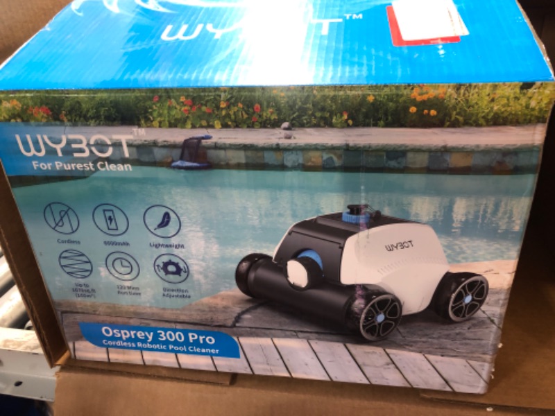 Photo 3 of ***(PARTS ONLY/ NO RETURNS OR REFUNDS) ***
WYBOT Osprey 300 Pro Cordless Robotic Pool Cleaner
