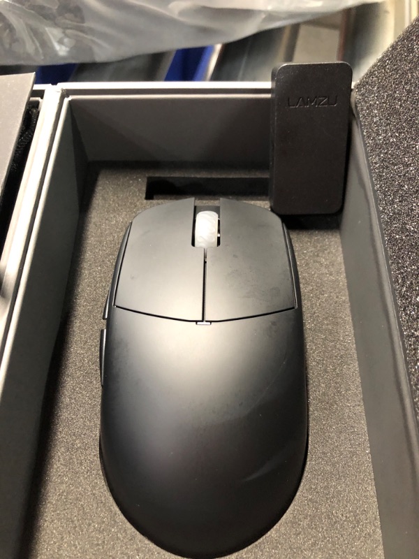 Photo 2 of Lamzu Atlantis OG V2 4K Wireless Gaming Mouse, Ultra Lightweight 57g, 26000 DPI, Symmetrical, Mechanical Switch, Silver TTC Encoder, PAW3395 Sensor, MCU Nordic 52840-4K Dongle Included