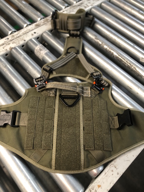 Photo 2 of (see all images)(small)Tactical Dog Harness- GREEN 