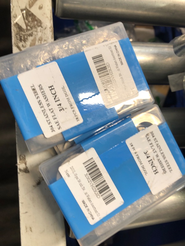 Photo 1 of **3 PACK**  18 pcs 3/4 inch 304 Stainless Steel SAE Flat Washer, 3/4 inch x 1-15/32 inch Washers Assortment Kit