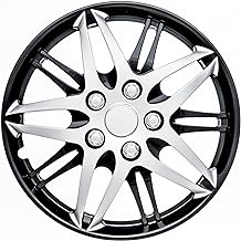 Photo 1 of (4pc Set) 16 Inch Wheel Covers Icon Star Black Silver Compatible with 16 Inch Steel Wheels