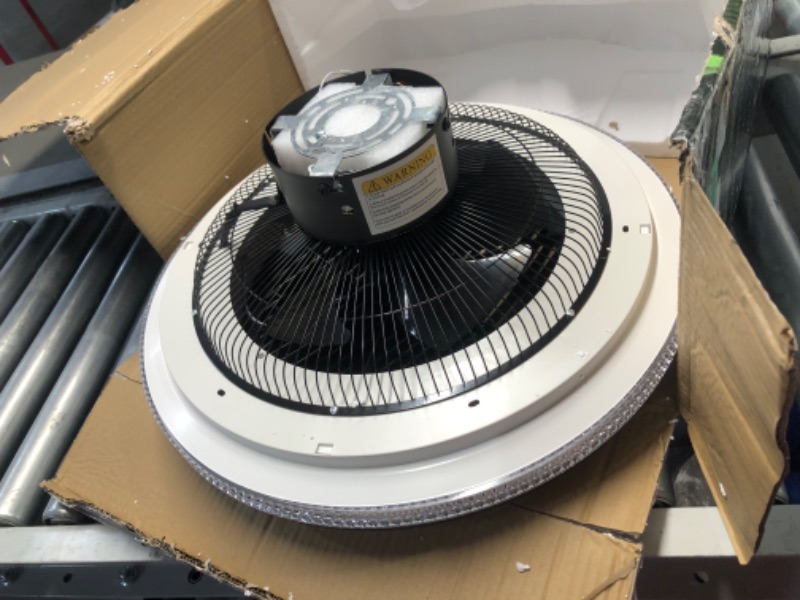 Photo 5 of ***USED - LIKELY MISSING PARTS - UNABLE TO VERIFY FUNCTIONALITY***
XuanDe Ceiling Fans with Lights and Remote Quiet, 20" Enclosed Ceiling Fans Modern Low Profile DC Motor 6 Gear Wind Speeds 3 Colors Stepless Dimming