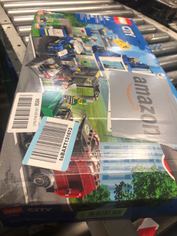 Photo 2 of **USED READ NOTES**LEGO City Police Station with Van, Garbage Truck & Helicopter Toy 60316, Gifts for 6 Plus Year Old Kids, Boys & Girls with 5 Minifigures and Dog Toy Standard Packaging