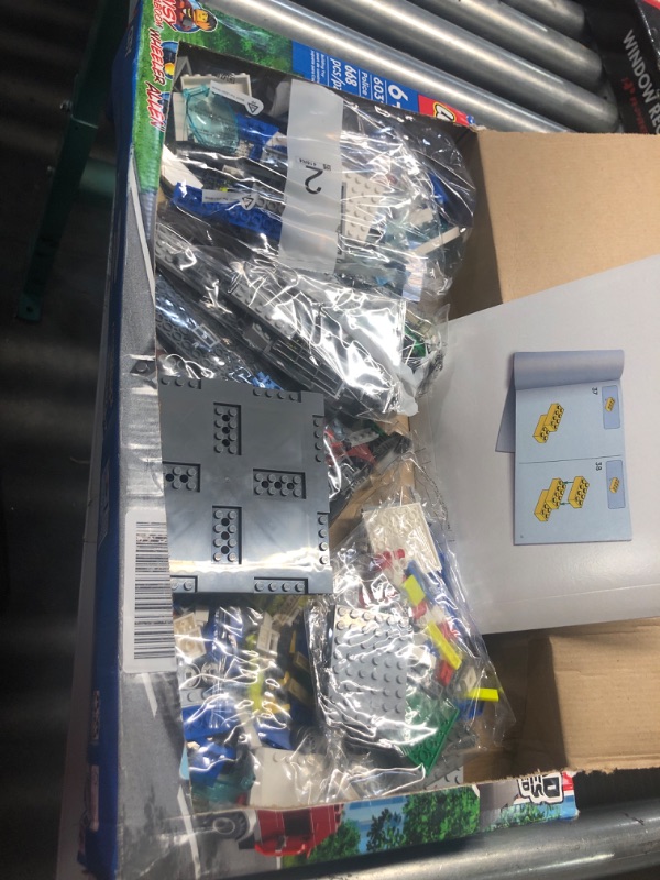 Photo 4 of **USED READ NOTES**LEGO City Police Station with Van, Garbage Truck & Helicopter Toy 60316, Gifts for 6 Plus Year Old Kids, Boys & Girls with 5 Minifigures and Dog Toy Standard Packaging