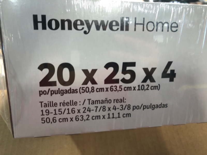 Photo 3 of (similar to stock photo) 20x25x4 honeywell home filter pack of 3 