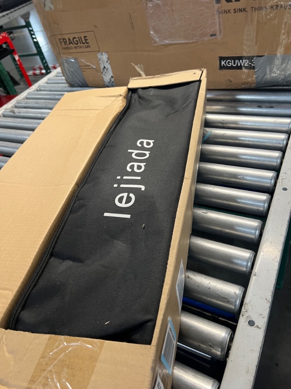 Photo 1 of **USED READ NOTES**Projector Screen and Stand, 150'' Upgraded Large Projection Screen Anti Crase Foldable with Carry Bag for Party Outdoor Movie Nights, Film Festivals, Business Presentations, Meetings, Home Screen-150ST