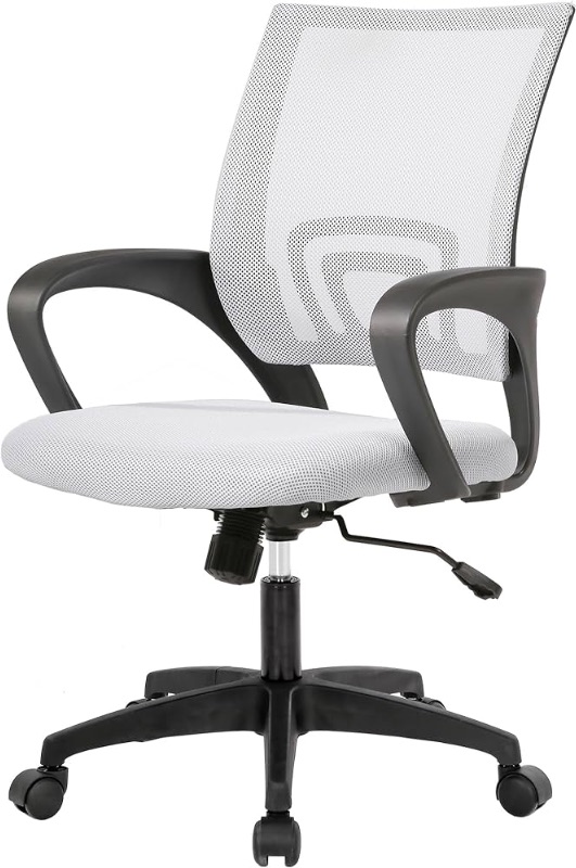 Photo 1 of **NONREFUNDABLE**FOR PARTS OR REPAIR**SEE NOTES**
PayLessHere Home Office Chair Desk Computer Chair Adjustable Ergonomic Chair Lumbar Support Armrest Executive with High density Mesh 360 Degree Swivel Chair for Men Women Adults Chair (White)