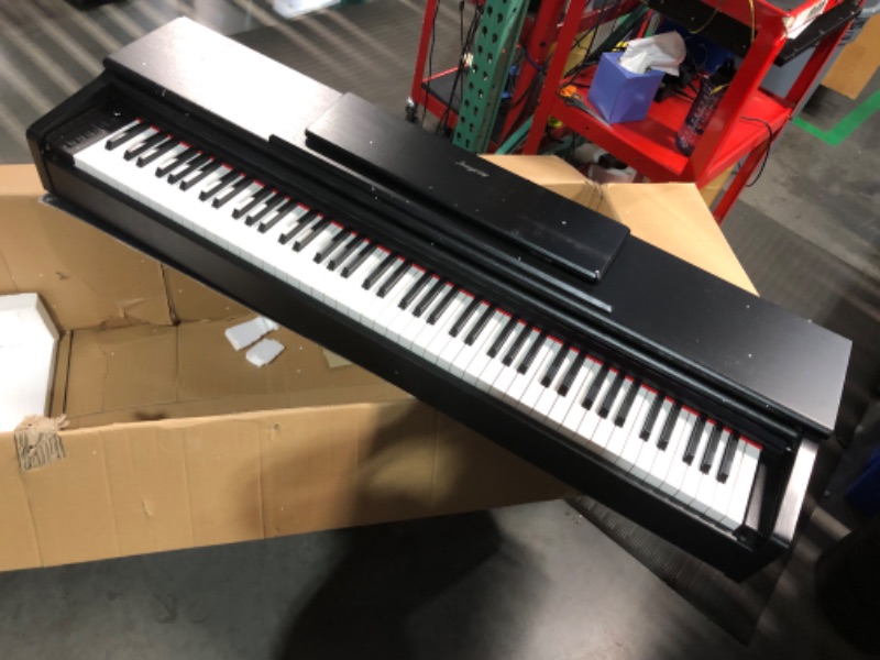 Photo 7 of ***USED - MAJOR DAMAGE - SEE COMMENTS***
Digital Piano, Full Size 88 Key Weighted Hammer Professional Home Digital Piano, Stand Electric Piano for Beginner/Adults with Furniture Stand, Three Pedal, Power Supply, MIDI (With Stool)
