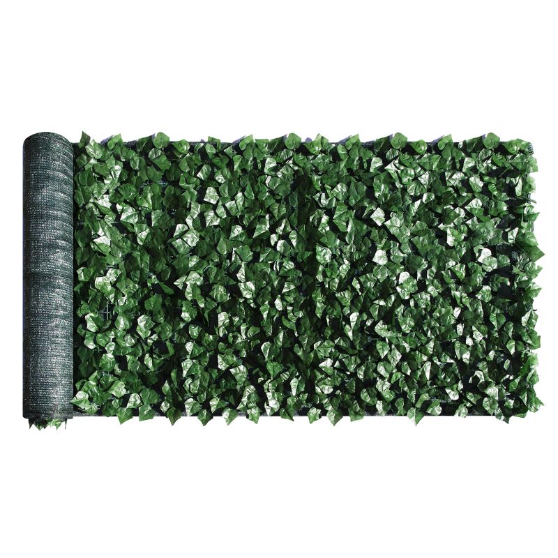 Photo 1 of (READ FULL POST) ColourTree 3' x 12' DArtificial Hedges Faux Ivy Leaves Fence Privacy Screen Cover Panels ?Decorative Trellis - Mesh Backing - 3 Years Full Warranty