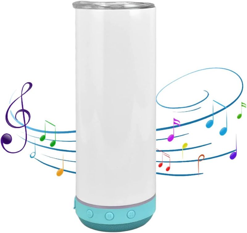 Photo 1 of ***SEE NOTES***
Bluetooth Speaker Cup, 20oz Bluetooth Music Cup Portable Detachable Stainless Steel Sublimation Music Insulated Bottle Insulated Mug Vacuum Water Bottle...
